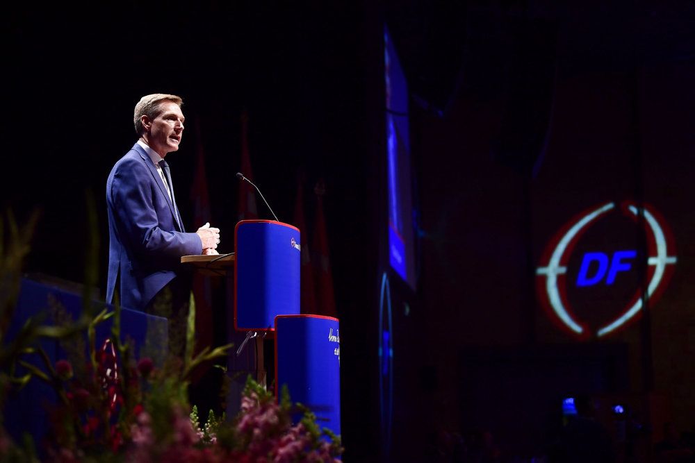 Hvis partimedlemmer lækker fortrolige og interne informationer til medierne for at skabe splid, skal de "finde et andet sted at boltre" sig, sagde DF-formand Kristian Thulesen Dahl i tale til partiets årsmøde.