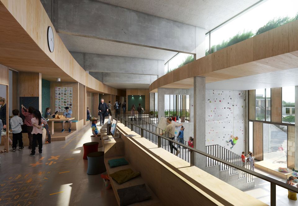 SUNDskolen, der endnu ikke opført, skal svanemærkes. Guldborgsund Kommune er bygherre. Henning Larsen, ETN arkitekter og Skala Arkitekter er arkitekterne bag, og MOE er ingeniør.