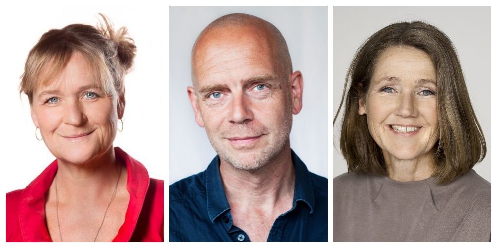 Enhedslisten og Alternativet foreslår sammen med Konservative, DF og Frie Grønne at nedlægge Københavns jobcentre. Fra venstre ses Gyda Heding, Enhedslisten, Troels Christian Jakobsen, Alternativet, og Helle Bonnerup, Konservative.