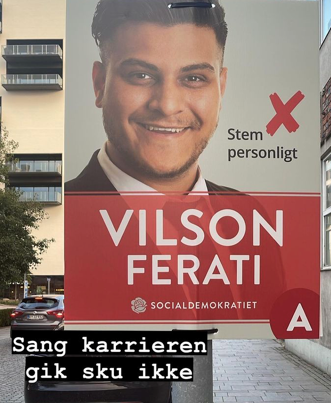 Vilson Ferati forsøgte uden held at vinde X Factor. Nu stiller han så op for Socialdemokratiet i Sønderborg.