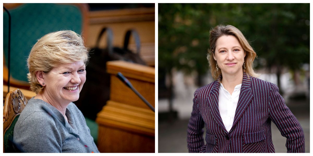 Nogle af de mere kendte kvinder, der stiller op ved KV21, er (fra venstre) Eva Kjer Hansen (V) og Sophie Hæstorp Andersen (S).