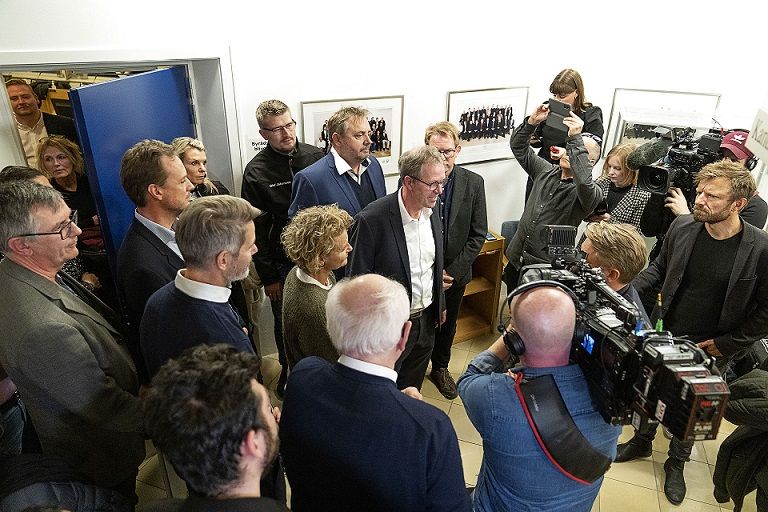 Knud Vincents fra Venstre præsenterer sig som ny borgmester på Rådhuset i Slagelse.