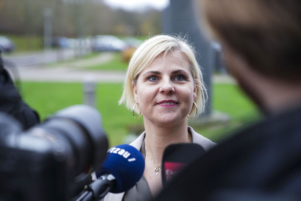 Den i offentligheden forholdsvis ukendte Merete Dea Larsen vil gerne være DF's nye formand. (Arkivfoto)
