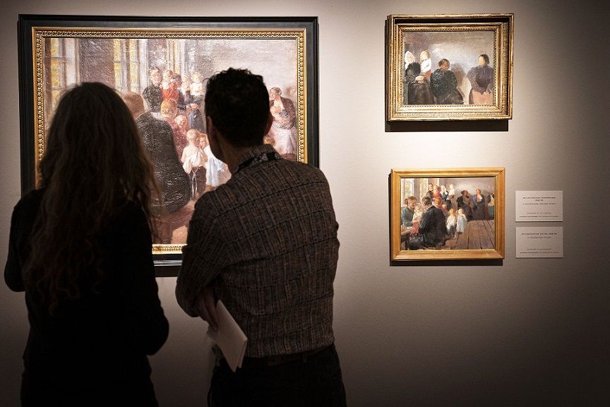 En bevilling vil bl.a. sikre, at Skagens Kunstmuseer kan løfte en særlig bevarings- og konserveringsindsats. Her ses værker af Anna Ancher.