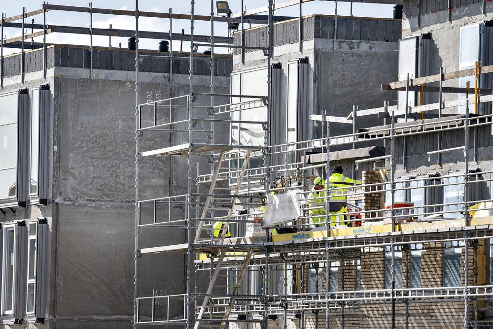 Der er gang i byggebranchen, hvor antallet af beskæftigede i fjerde kvartal 2021 nærmede sig topniveauet fra 2007. (Arkivfoto)