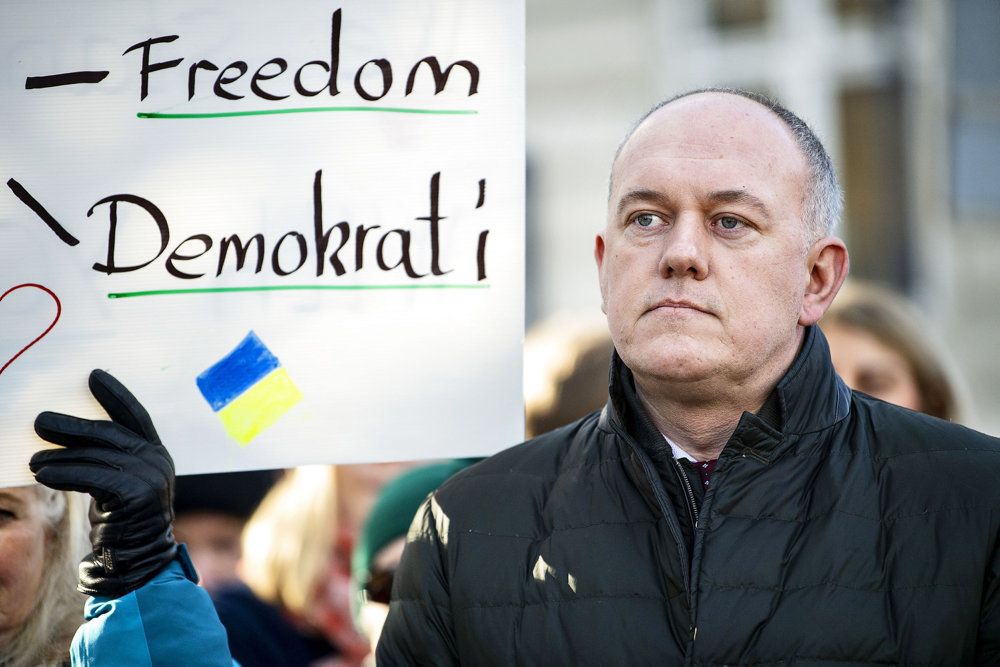 Ukraines ambassadør Mykhailo Vydoinyk er taknemmelig for den danske hjælp til flygtede ukrainere. Men det store mål er, at de kan vende tilbage til Ukraine, siger han til Berlingske. (Arkivfoto).