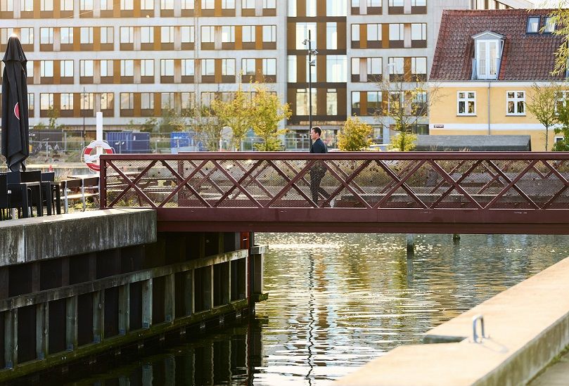 Fredericia er blandt de seks kommuner, som får støtte fra Realdania til at udvikle nye, cirkulære løsninger. Her fra Kanalbyen.