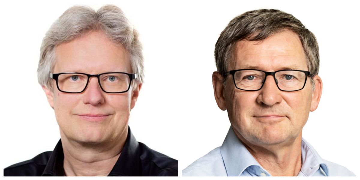 Ukrainerne kan hjælpe os med at afbøde manglen på arbejdskraft i kommunerne. Det vurderer professorerne Kurt Houlberg, VIVE, (til venstre) og Bent Greve, Roskilde Universitet.
