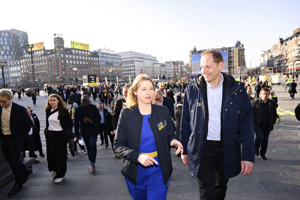 Københavns overborgmester Sophie Hæstorp Andersen var sammen med Tour-direktør Christian Prudhomme med til at markere, at der onsdag er 100 dage til Tour de France-starten i København.