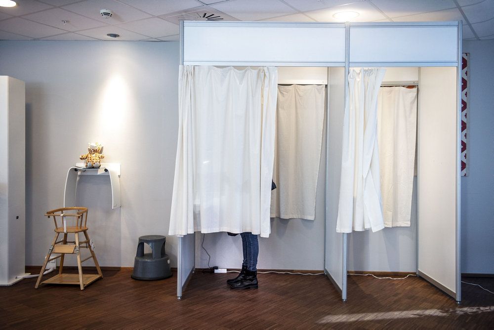 Det er populært at brevstemme. Her på Roskilde Rådhus ved folketingsvalget i 2019.