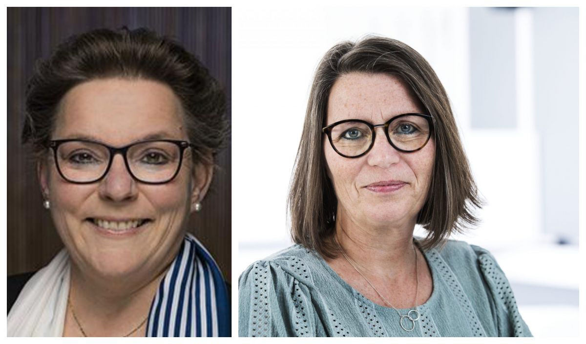 Borgmester Ann Sofie Orth (K) (tv) og Pernille Riis, formand for BUPL Nordsjælland, glæder sig over at kunne give et lønløft til pædagoger.