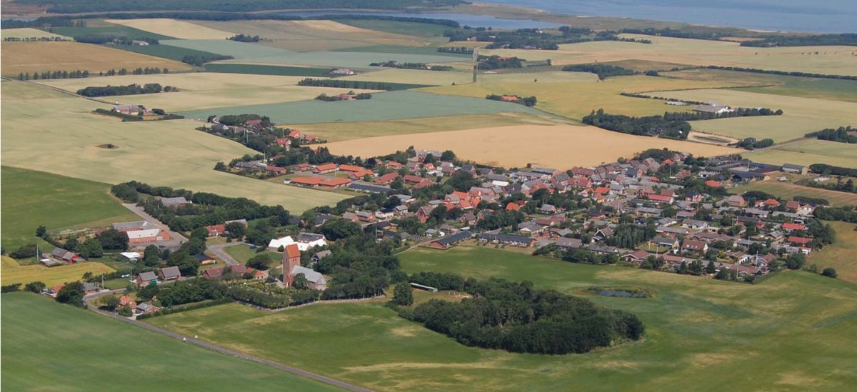 Her ses landsbyen Lihme i Skive Kommune, hvor SDU som led i en ny undersøgelse sætter fokus på i forhold til foreningslivet,