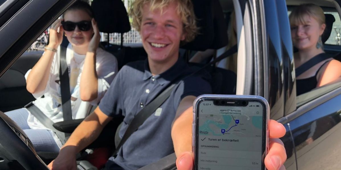 Elever fra Middelfart Gymnasium & HF har brugt Ta'Med-app'en til at få samkørsel op at stå.