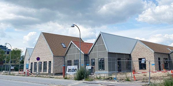 Gladsaxe Kommune er foregangskommune, når det gælder svanemærket byggeri. Byrådet har besluttet, at alle nye børnehuse skal certificeres med Svanemærket. På billedet ses børnehuset Svanen, der er ved at blive opført.