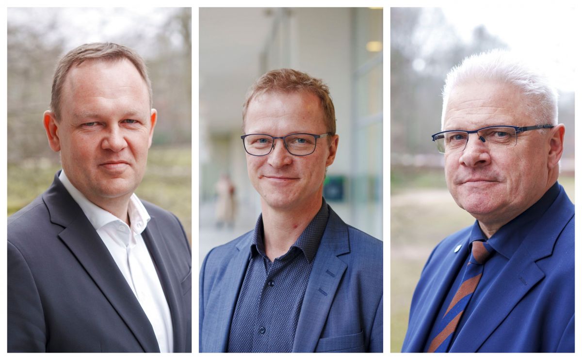 Borgmestrene Jesper Frost Rasmussen (V), Esbjerg, Johannes Lundsfryd Jensen (S), Middelfart, og Frank Schmidt-Hansen (K), Vejen, er i deres byråd ved at finde ud af, hvor sparekniven skal føres i budgettet for 2023.