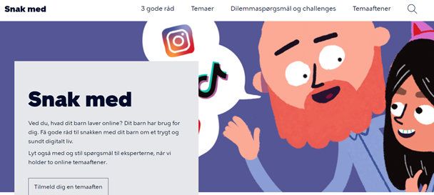 Via en ny hjemmeside forsøger Københavns Kommune at skabe dialog i hjemmene om børns færden på nettet.