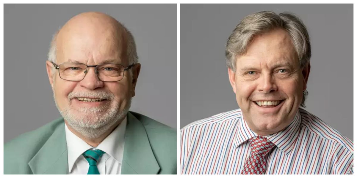 Samarbejdsmiljøet i Hjørring Kommunes byråd er kommet i fokus. Borgmesteren taler om, at byrådet er delt i et 29-2-forhold. Frode Larsen (t.v.) og Erik Høgh-Sørensen har været i centrum for skærmydslerne i det nordjyske.