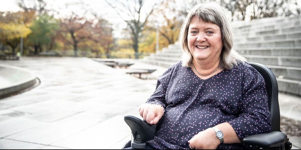 I anledningen af den internationale toiletdag sætter Dansk Handicap Forbund fokus på alle de borgere, der ikke kan anvende et typisk handicaptoilet. På billedet ses landsformand Susanne Olsen.