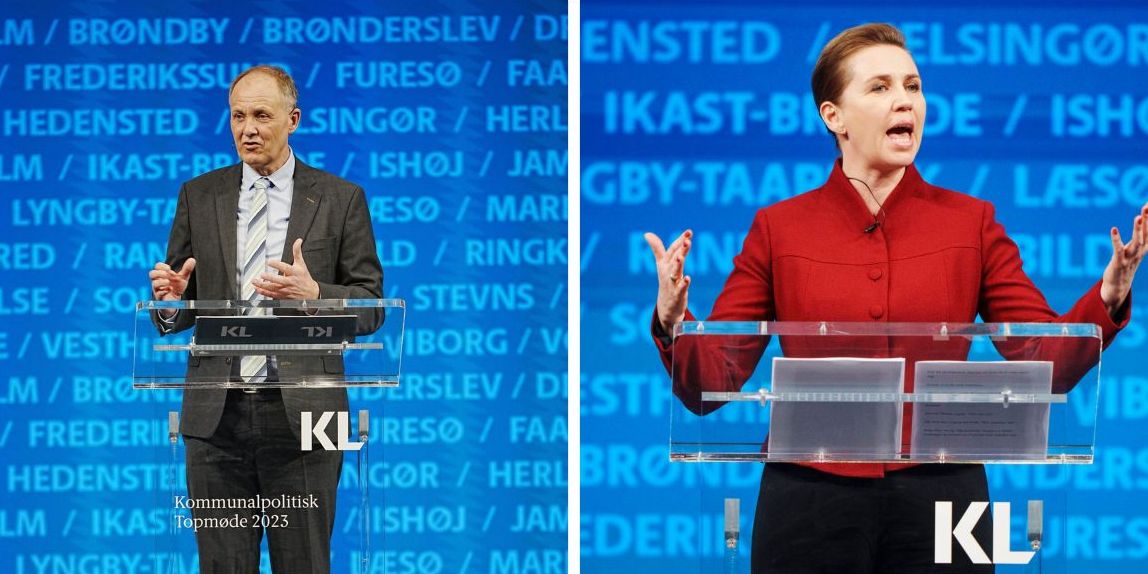 Både KL-formand Martin Damm og statsminister Mette Frederiksen (S) skar det ud i pap på Kommunalpolitisk Topmøde: Kommunerne står med kæmpe udfordringer.