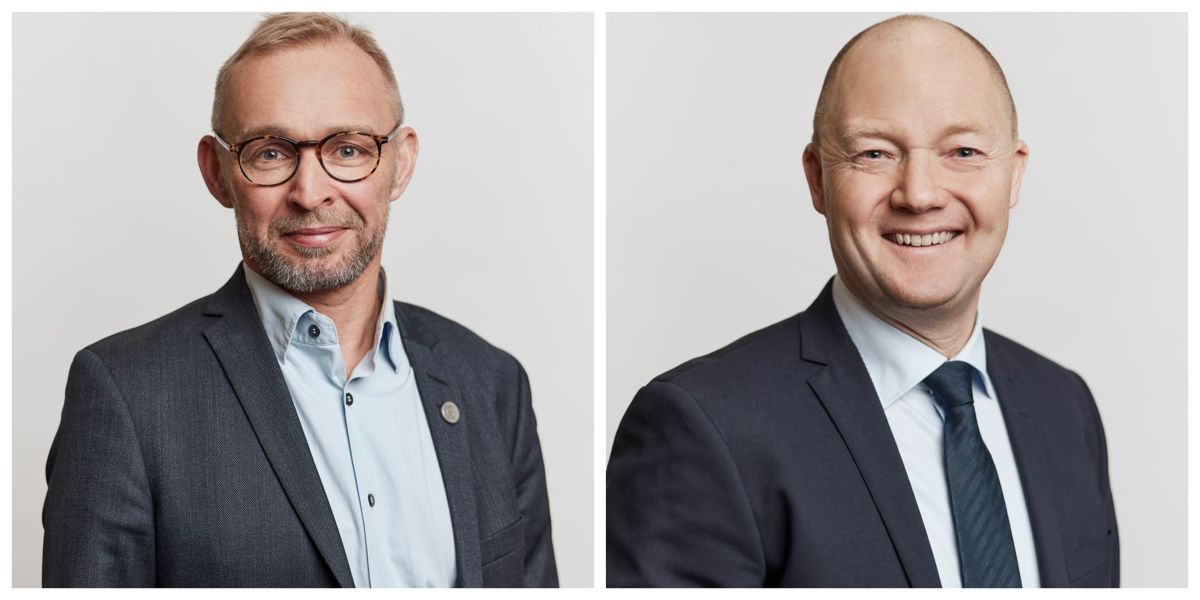 Oppositionsleder Martin Sikær Kristensen (S) (til venstre) og borgmester Jens Ejner Christensen (V) er parat til som noget nyt i år at bruge af overskuddet fra forrige år.