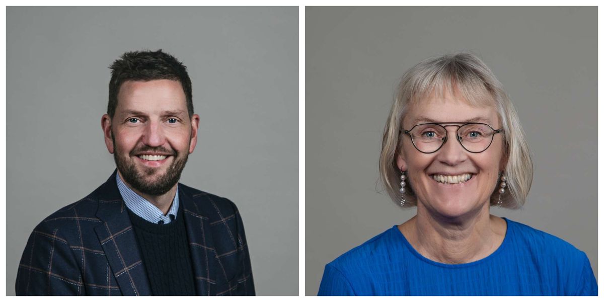 Kasper Solberg (S) og Mette Landtved-Holm (V) kommer måske i kamp om, hvem der skal afløse Morten Andersen (V) som borgmester i Nordfyns Kommune.