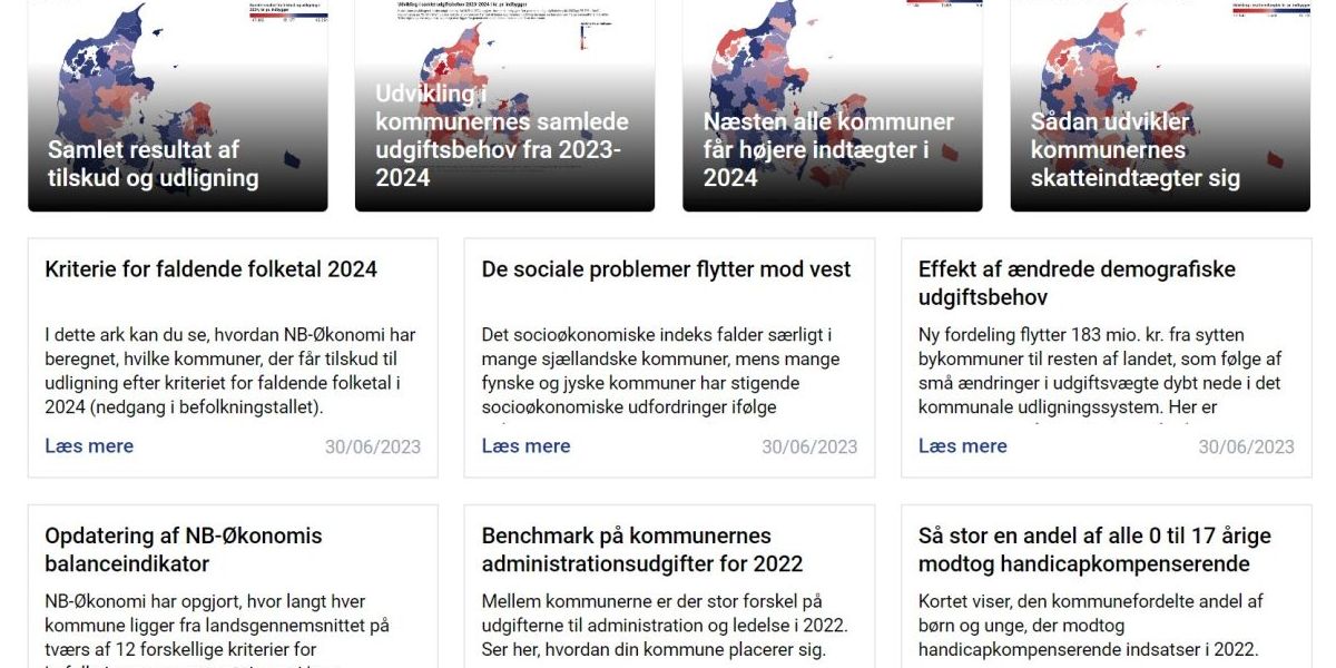 Sådan ser NB-Datas hjemmeside ud.