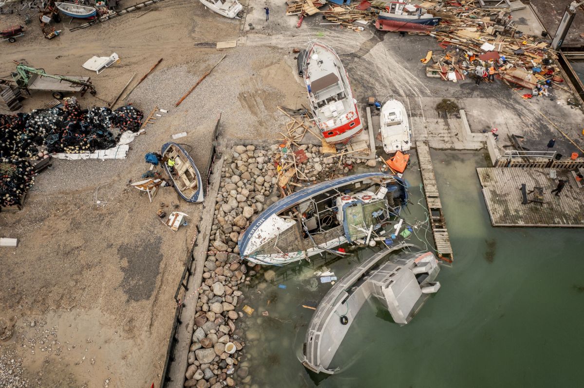 Rødvig Havn var et af de steder, der blev særdeles hårdt ramt af stormfloden og den kraftige blæst fra øst for 13 dage siden.