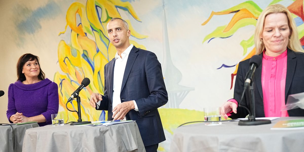 Sundhedsminister Sophie Løhde (V), undervisningsminister Mattias Tesfaye (S) og ældreministeren (M) er enig i, at der skal mange initiativer til at løse udfordringerne med frafald på sosu-uddannelserne.