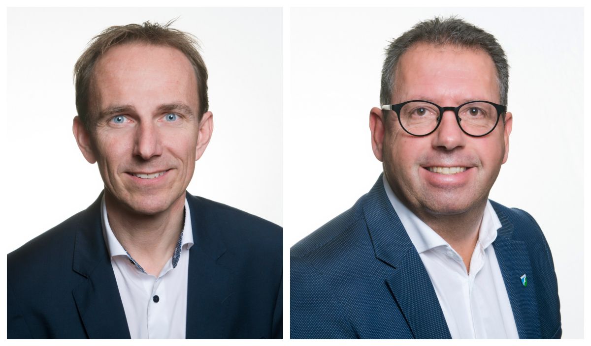 Michael Krogsgaard (tv.) står til at blive afsat som formand for Teknik- og Miljøudvalget. Hans afløser ventes at blive Christian Hem (th.), der også er Venstres bud på en borgmester efter KV25.